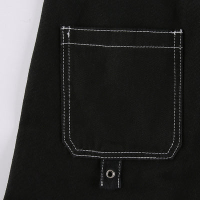 Pantalón Denim Ancho con Costuras y Encaje - Lavado Moderno - Image 21