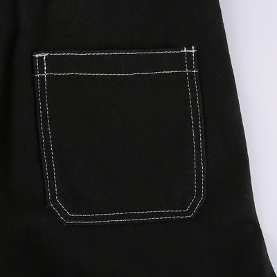 Pantalón Denim Ancho con Costuras y Encaje - Lavado Moderno - Image 22