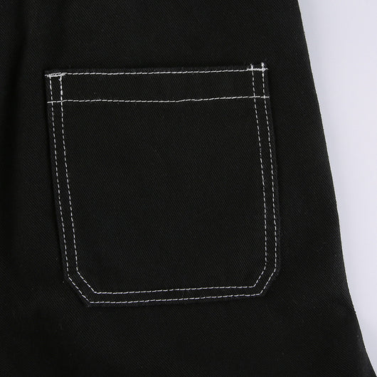 Pantalón Denim Ancho con Costuras y Encaje - Lavado Moderno - Image 22