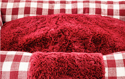 Cama Cuadrada para Gatos con Diseño Tartán - Image 9