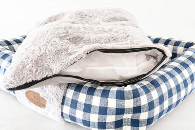 Cama Cuadrada para Gatos con Diseño Tartán - Image 10