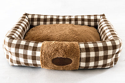 Cama Cuadrada para Gatos con Diseño Tartán - Image 16