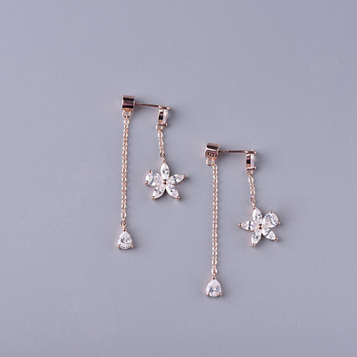 Aretes de Plata Esterlina 925 con Borla Floral - Image 3
