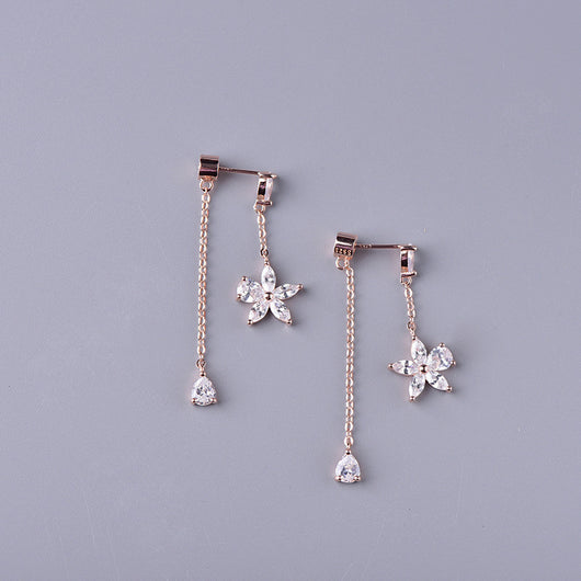 Aretes de Plata Esterlina 925 con Borla Floral - Image 3