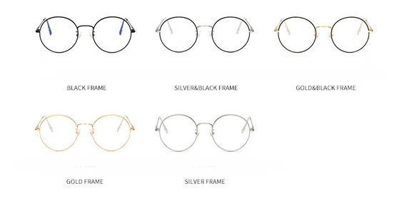 Gafas Redondas con Filtro Luz Azul