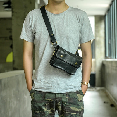 Bolsa de Pecho Multifuncional en Cuero para Hombre - Image 12