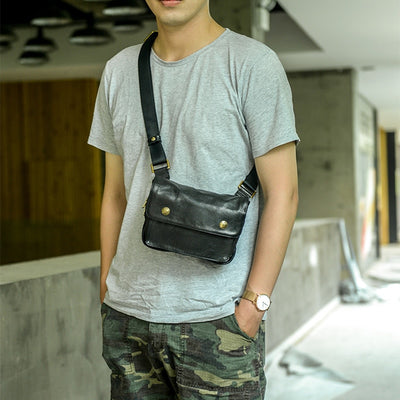 Bolsa de Pecho Multifuncional en Cuero para Hombre - Image 13
