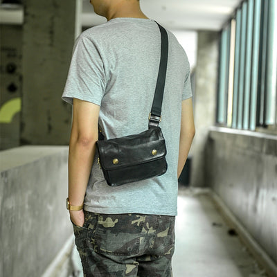 Bolsa de Pecho Multifuncional en Cuero para Hombre - Image 14