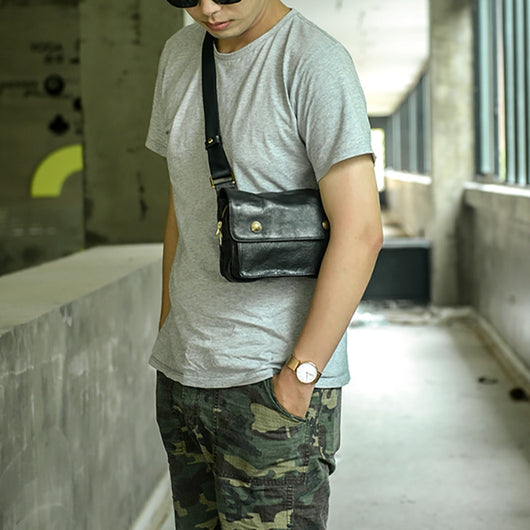 Bolsa de Pecho Multifuncional en Cuero para Hombre - Image 15