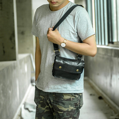 Bolsa de Pecho Multifuncional en Cuero para Hombre - Image 16