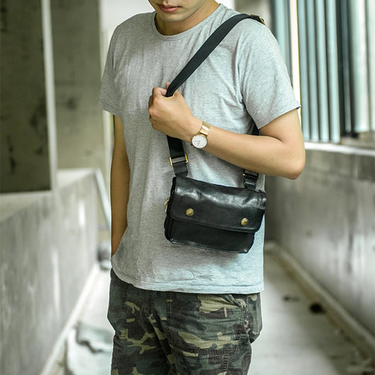 Bolsa de Pecho Multifuncional en Cuero para Hombre - Image 16