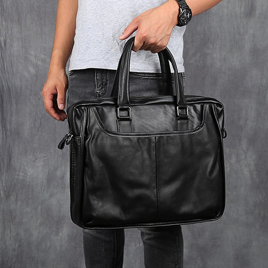 Maletín de Cuero Portátil para Hombre - Estilo Ejecutivo - Image 10