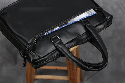 Maletín de Cuero Portátil para Hombre - Estilo Ejecutivo - Image 17