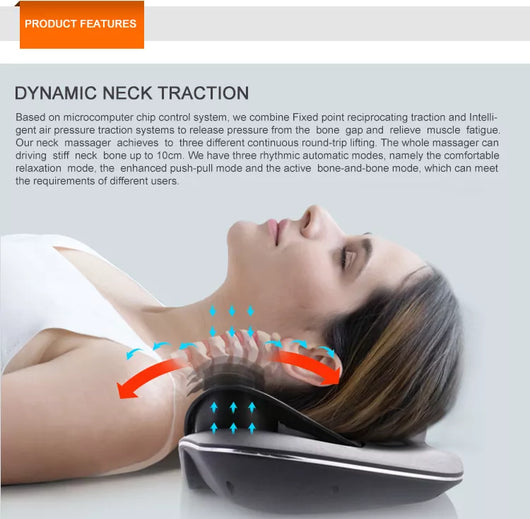 Dispositivo de Tracción Cervical y Masajeador Multizona para Cuello, Espalda y Cintura - Image 16