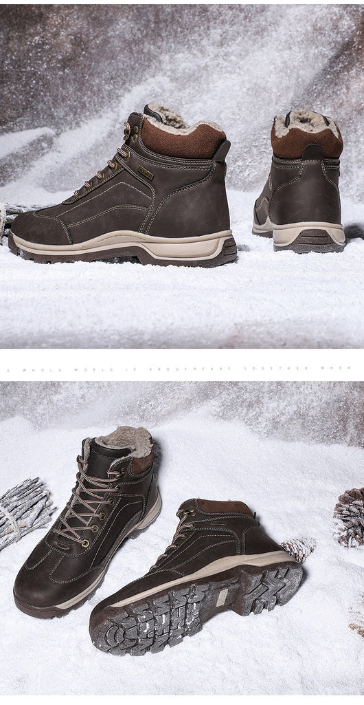 Zapatos de Trabajo Británicos Plus Velvet con Suela Reforzada para Hombre - Image 3