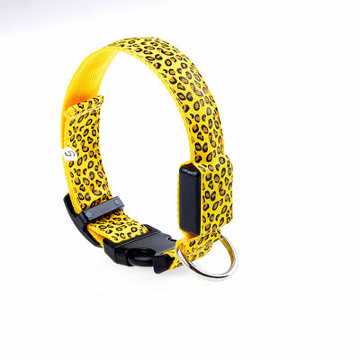 Collar LED Ajustable para Perros con Diseño Leopardo - Seguridad Nocturna - Image 63