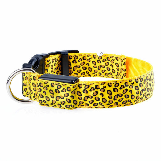 Collar LED Ajustable para Perros con Diseño Leopardo - Seguridad Nocturna - Image 62