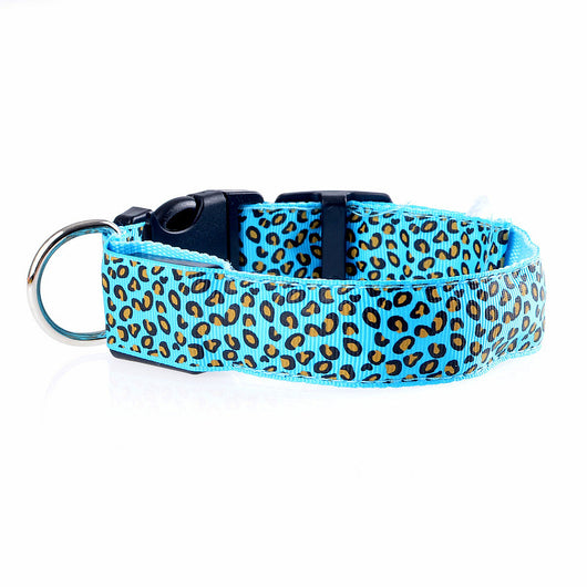 Collar LED Ajustable para Perros con Diseño Leopardo - Seguridad Nocturna - Image 61