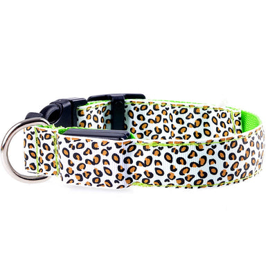 Collar LED Ajustable para Perros con Diseño Leopardo - Seguridad Nocturna - Image 60