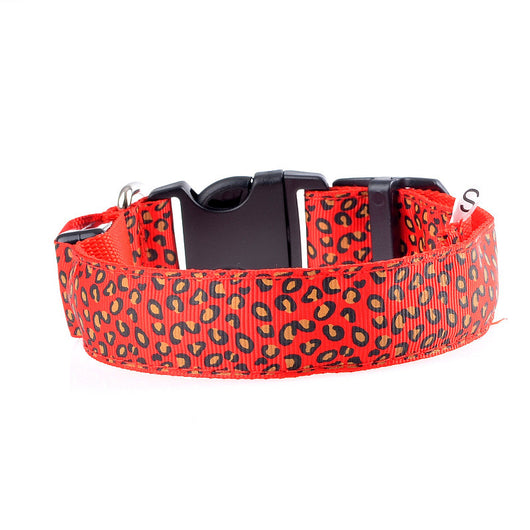 Collar LED Ajustable para Perros con Diseño Leopardo - Seguridad Nocturna - Image 57