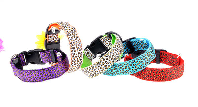 Collar LED Ajustable para Perros con Diseño Leopardo - Seguridad Nocturna - Image 56