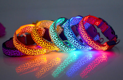 Collar LED Ajustable para Perros con Diseño Leopardo - Seguridad Nocturna - Image 49