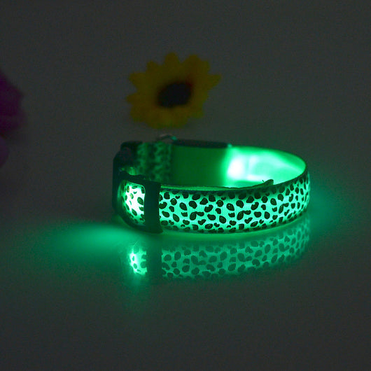 Collar LED Ajustable para Perros con Diseño Leopardo - Seguridad Nocturna - Image 45