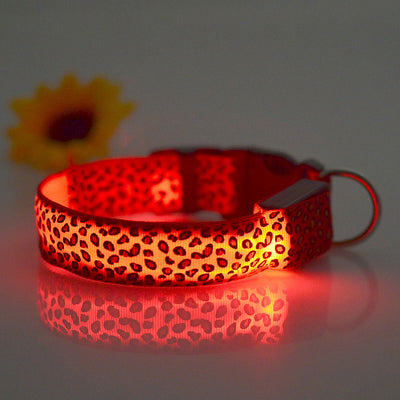 Collar LED Ajustable para Perros con Diseño Leopardo - Seguridad Nocturna - Image 42