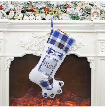 Bolsa de Regalo Navideña con Calcetines Estampado de Garras de Perro - Image 11