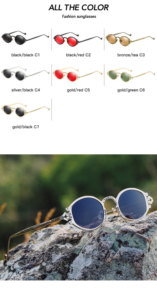 Gafas de Sol Steampunk Hip Hop Retro - Image 6