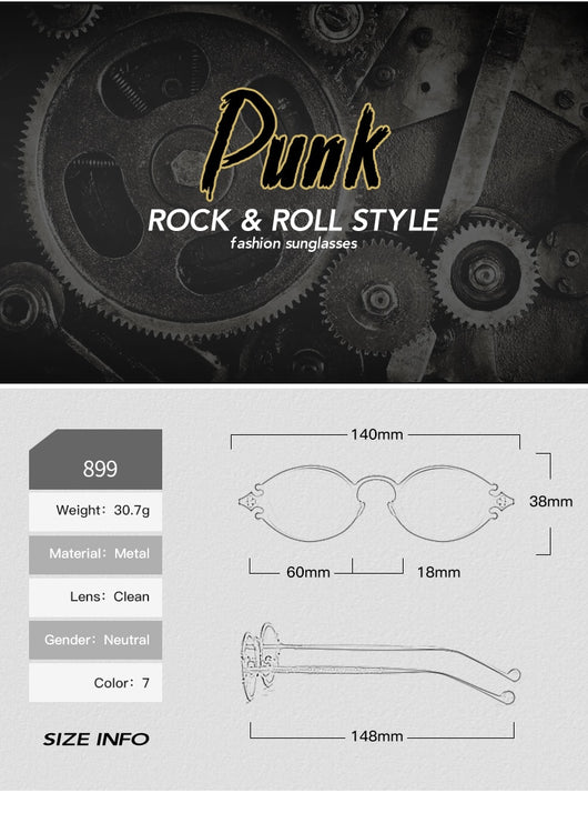 Gafas de Sol Steampunk Hip Hop Retro - Image 5