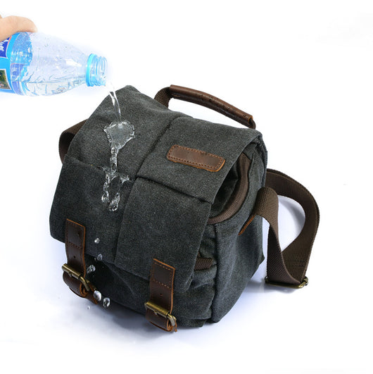 Bolsa de Cámara Retro de Un Hombro Impermeable - Image 15