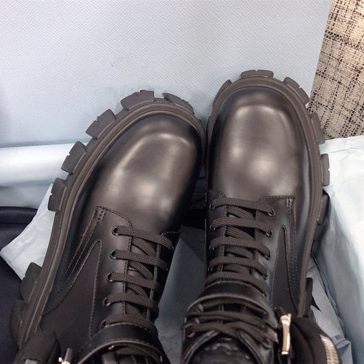 Botas Martin Británicas de Cuero con Suela Gruesa y Caña Alta - Image 20