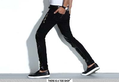 Pantalones de Cuero PU Ajustados Estilo Motociclista - Image 15