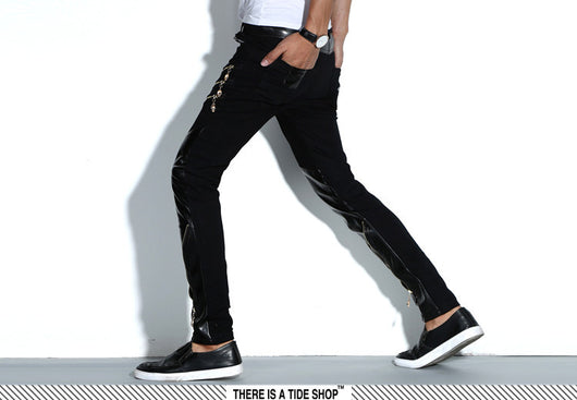 Pantalones de Cuero PU Ajustados Estilo Motociclista - Image 15