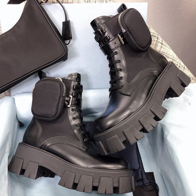 Botas Martin Británicas de Cuero con Suela Gruesa y Caña Alta - Image 17