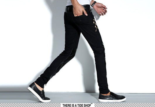 Pantalones de Cuero PU Ajustados Estilo Motociclista - Image 12