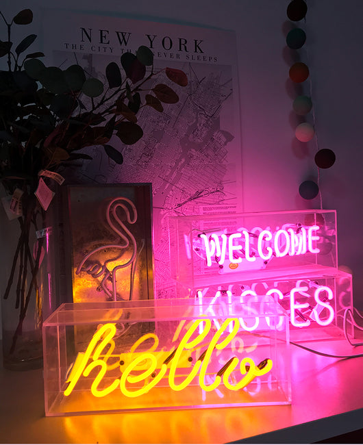 Lámpara Decorativa Neon Retro con Tubo de Vidrio y Base de Hierro - Image 4