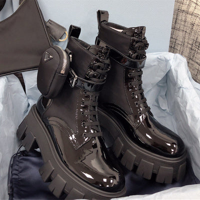 Botas Martin Británicas de Cuero con Suela Gruesa y Caña Alta - Image 11