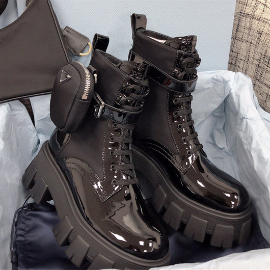 Botas Martin Británicas de Cuero con Suela Gruesa y Caña Alta - Image 11