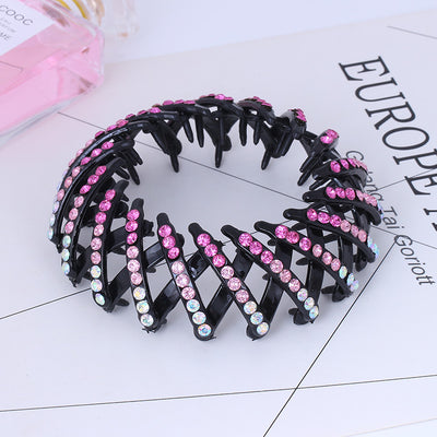 Pasador de Nido de Pájaro con Rhinestones Coloreados para Coleta - Image 25