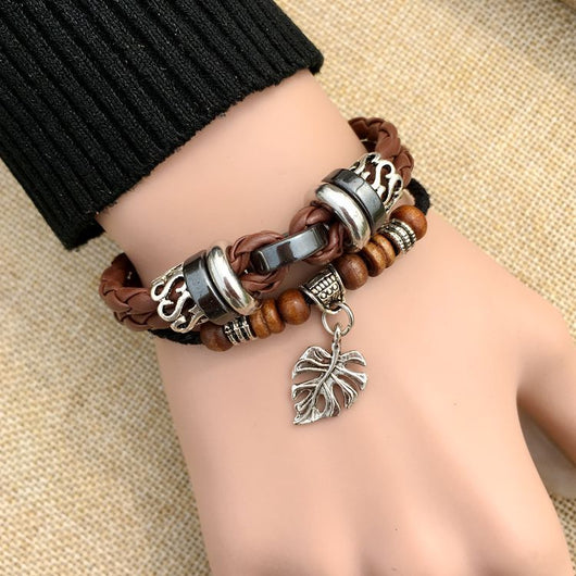Pulsera de Cuero Trenzado con Cruz - Image 15