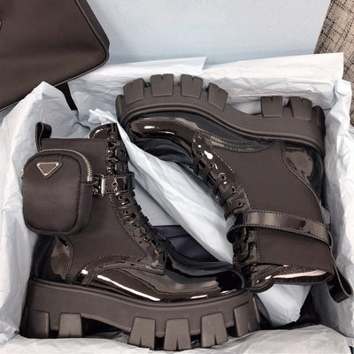 Botas Martin Británicas de Cuero con Suela Gruesa y Caña Alta - Image 10