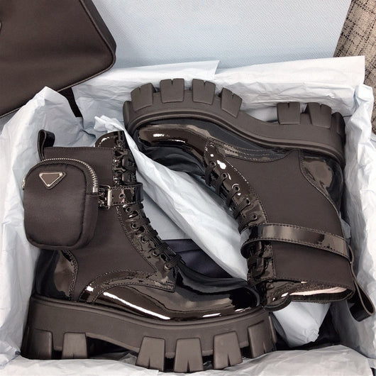 Botas Martin Británicas de Cuero con Suela Gruesa y Caña Alta - Image 10
