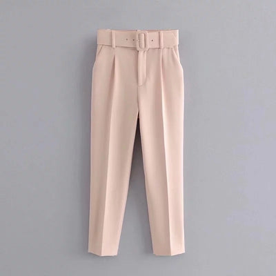 Pantalones Cintura Ajustable Estilo Europeo y Americano para Mujer - Image 13