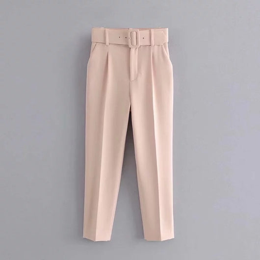 Pantalones Cintura Ajustable Estilo Europeo y Americano para Mujer - Image 13