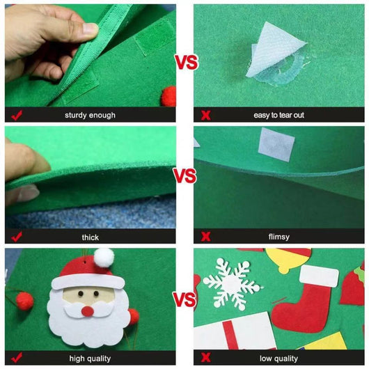 Árbol de Navidad 3D en Fieltro - Puzzle Infantil DIY Hecho a Mano - Image 10
