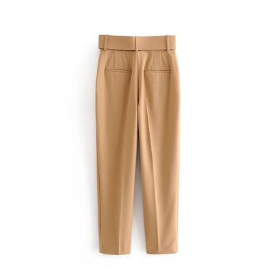 Pantalones Cintura Ajustable Estilo Europeo y Americano para Mujer - Image 12