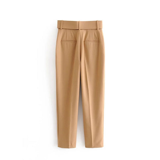 Pantalones Cintura Ajustable Estilo Europeo y Americano para Mujer - Image 12