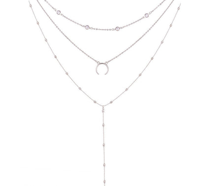 Collar Multicapa con Luna Creciente e Inicial Personalizada - Image 8